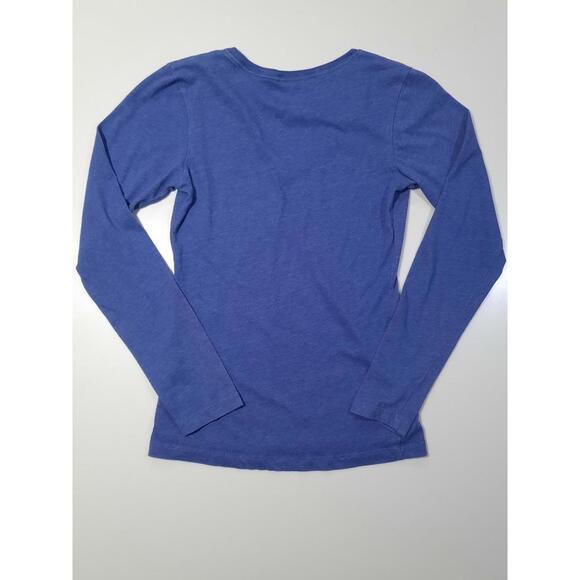 Nike Women's V-Neck T Shirt Long Sleeve Purple Size XS Dri Fit - Picture 4 of 4